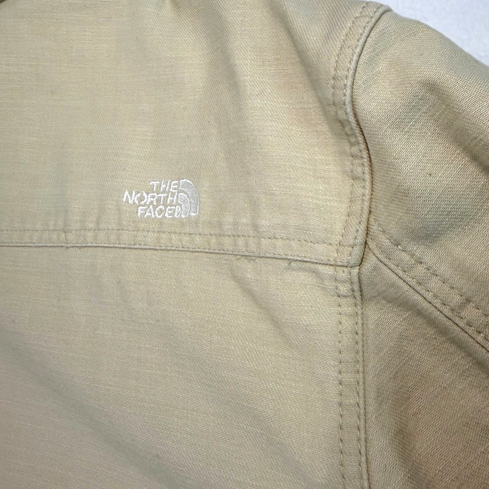 The North Face Utility Canvas Overshirt Shacket NF0A7ZYN Tan Mens XXL Cotton - Picture 7 of 16